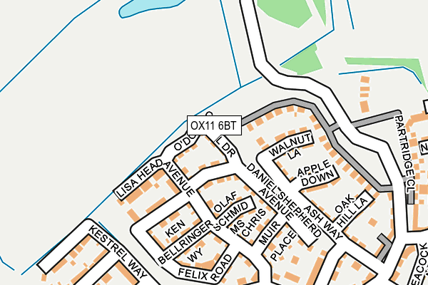 OX11 6BT map - OS OpenMap – Local (Ordnance Survey) OX11 6BT map - OS OpenMap – Local (Ordnance Survey)