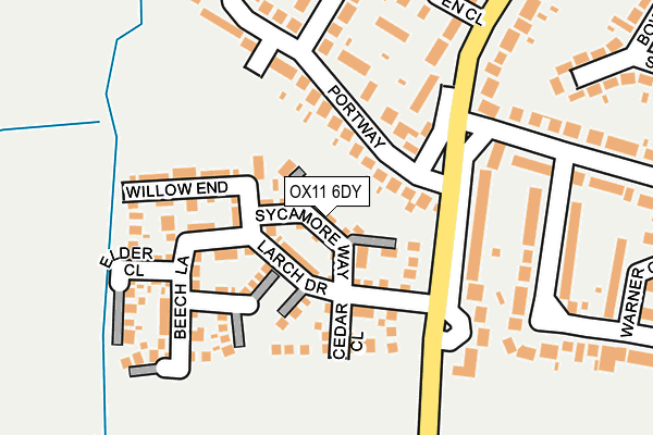OX11 6DY map - OS OpenMap – Local (Ordnance Survey) OX11 6DY map - OS OpenMap – Local (Ordnance Survey)