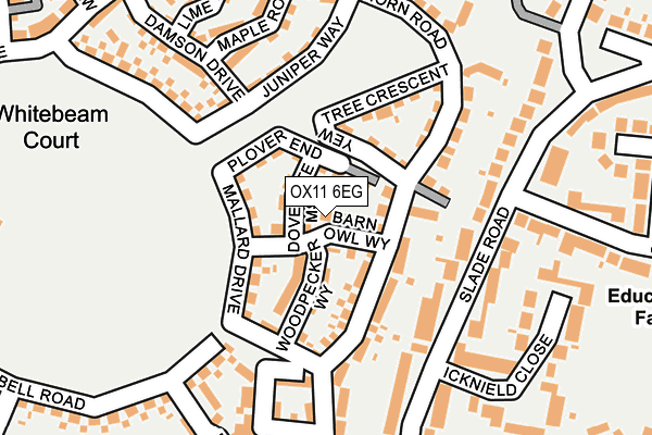 OX11 6EG map - OS OpenMap – Local (Ordnance Survey) OX11 6EG map - OS OpenMap – Local (Ordnance Survey)