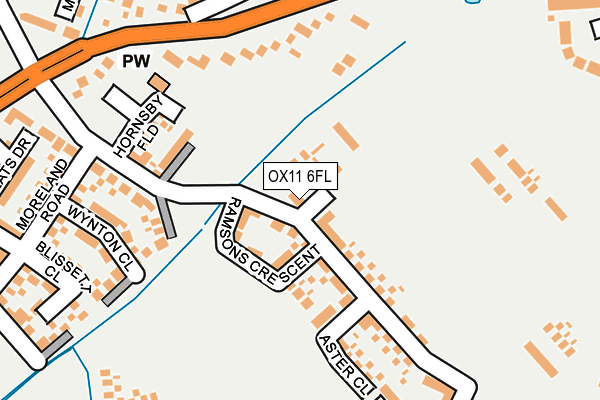 OX11 6FL map - OS OpenMap – Local (Ordnance Survey) OX11 6FL map - OS OpenMap – Local (Ordnance Survey)