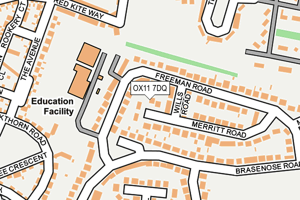 OX11 7DQ map - OS OpenMap – Local (Ordnance Survey) OX11 7DQ map - OS OpenMap – Local (Ordnance Survey)