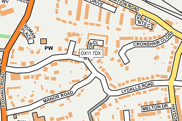 OX11 7DX map - OS OpenMap – Local (Ordnance Survey) OX11 7DX map - OS OpenMap – Local (Ordnance Survey)