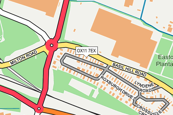 OX11 7EX map - OS OpenMap – Local (Ordnance Survey) OX11 7EX map - OS OpenMap – Local (Ordnance Survey)