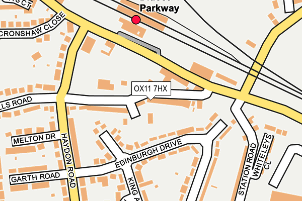 OX11 7HX map - OS OpenMap – Local (Ordnance Survey) OX11 7HX map - OS OpenMap – Local (Ordnance Survey)