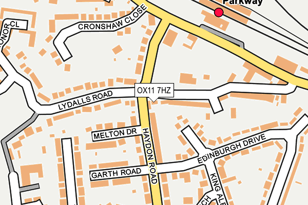 OX11 7HZ map - OS OpenMap – Local (Ordnance Survey) OX11 7HZ map - OS OpenMap – Local (Ordnance Survey)