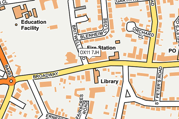OX11 7JH map - OS OpenMap – Local (Ordnance Survey) OX11 7JH map - OS OpenMap – Local (Ordnance Survey)