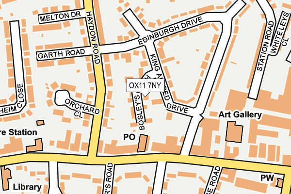 OX11 7NY map - OS OpenMap – Local (Ordnance Survey) OX11 7NY map - OS OpenMap – Local (Ordnance Survey)