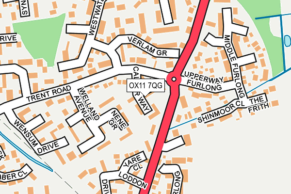 OX11 7QG map - OS OpenMap – Local (Ordnance Survey) OX11 7QG map - OS OpenMap – Local (Ordnance Survey)