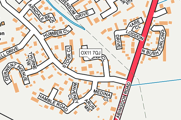 OX11 7QJ map - OS OpenMap – Local (Ordnance Survey) OX11 7QJ map - OS OpenMap – Local (Ordnance Survey)