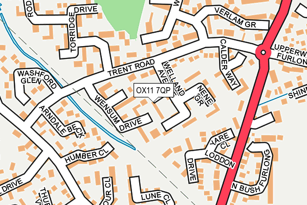 OX11 7QP map - OS OpenMap – Local (Ordnance Survey) OX11 7QP map - OS OpenMap – Local (Ordnance Survey)