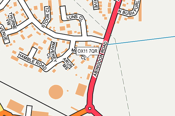 OX11 7QR map - OS OpenMap – Local (Ordnance Survey) OX11 7QR map - OS OpenMap – Local (Ordnance Survey)