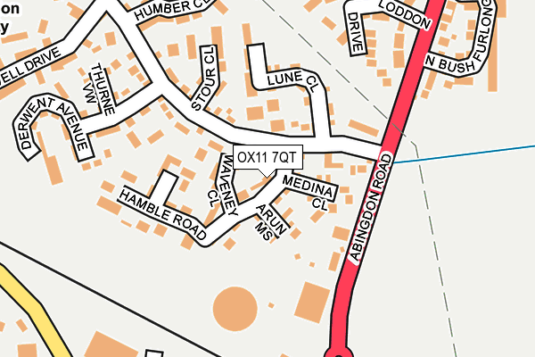 OX11 7QT map - OS OpenMap – Local (Ordnance Survey) OX11 7QT map - OS OpenMap – Local (Ordnance Survey)
