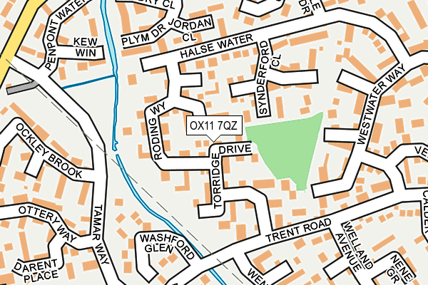 OX11 7QZ map - OS OpenMap – Local (Ordnance Survey)