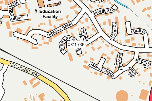 OX11 7RF map - OS OpenMap – Local (Ordnance Survey) OX11 7RF map - OS OpenMap – Local (Ordnance Survey)