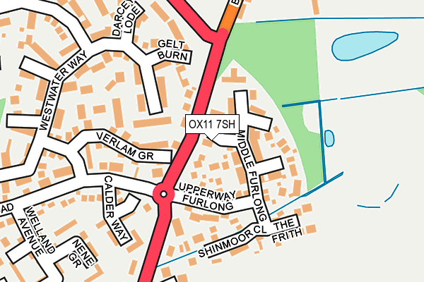 OX11 7SH map - OS OpenMap – Local (Ordnance Survey) OX11 7SH map - OS OpenMap – Local (Ordnance Survey)