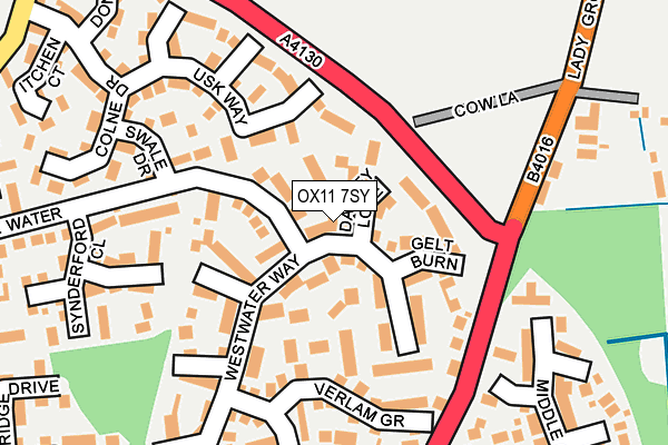 OX11 7SY map - OS OpenMap – Local (Ordnance Survey) OX11 7SY map - OS OpenMap – Local (Ordnance Survey)