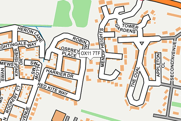 OX11 7TF map - OS OpenMap – Local (Ordnance Survey) OX11 7TF map - OS OpenMap – Local (Ordnance Survey)