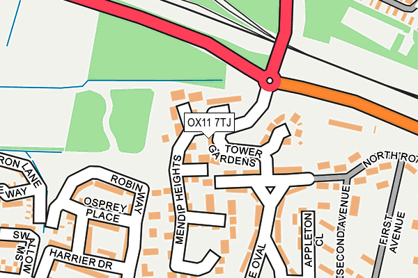 OX11 7TJ map - OS OpenMap – Local (Ordnance Survey) OX11 7TJ map - OS OpenMap – Local (Ordnance Survey)