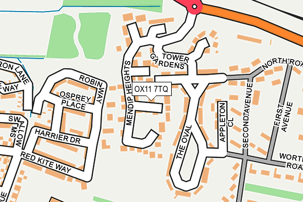 OX11 7TQ map - OS OpenMap – Local (Ordnance Survey) OX11 7TQ map - OS OpenMap – Local (Ordnance Survey)