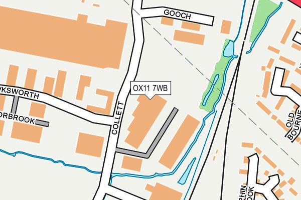 OX11 7WB map - OS OpenMap – Local (Ordnance Survey) OX11 7WB map - OS OpenMap – Local (Ordnance Survey)