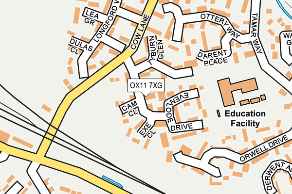 OX11 7XG map - OS OpenMap – Local (Ordnance Survey) OX11 7XG map - OS OpenMap – Local (Ordnance Survey)