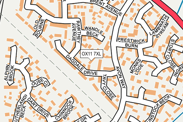 OX11 7XL map - OS OpenMap – Local (Ordnance Survey) OX11 7XL map - OS OpenMap – Local (Ordnance Survey)