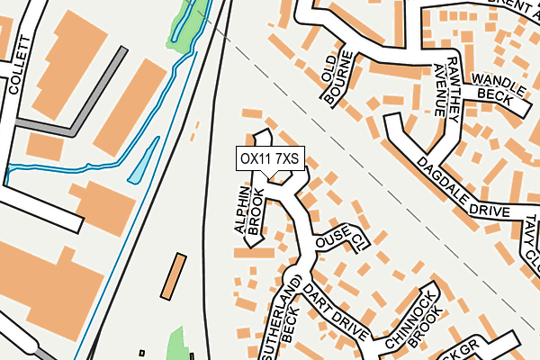 OX11 7XS map - OS OpenMap – Local (Ordnance Survey) OX11 7XS map - OS OpenMap – Local (Ordnance Survey)