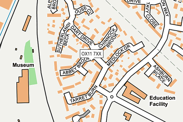 OX11 7XX map - OS OpenMap – Local (Ordnance Survey)