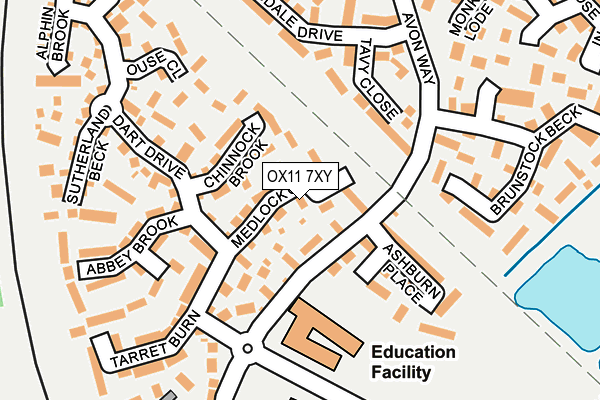 OX11 7XY map - OS OpenMap – Local (Ordnance Survey) OX11 7XY map - OS OpenMap – Local (Ordnance Survey)