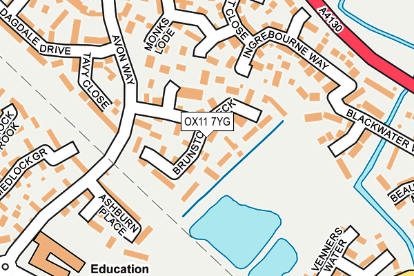 OX11 7YG map - OS OpenMap – Local (Ordnance Survey) OX11 7YG map - OS OpenMap – Local (Ordnance Survey)