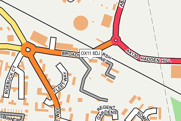 OX11 8DJ map - OS OpenMap – Local (Ordnance Survey) OX11 8DJ map - OS OpenMap – Local (Ordnance Survey)