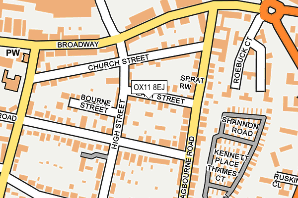 OX11 8EJ map - OS OpenMap – Local (Ordnance Survey)