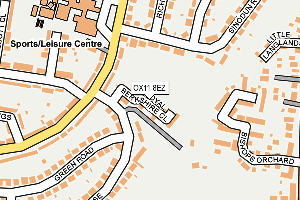 OX11 8EZ map - OS OpenMap – Local (Ordnance Survey) OX11 8EZ map - OS OpenMap – Local (Ordnance Survey)