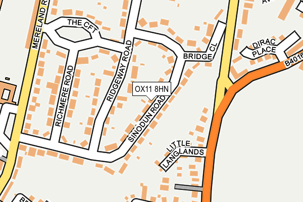 OX11 8HN map - OS OpenMap – Local (Ordnance Survey) OX11 8HN map - OS OpenMap – Local (Ordnance Survey)