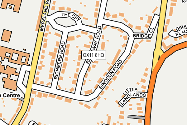 OX11 8HQ map - OS OpenMap – Local (Ordnance Survey) OX11 8HQ map - OS OpenMap – Local (Ordnance Survey)