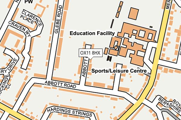 OX11 8HX map - OS OpenMap – Local (Ordnance Survey) OX11 8HX map - OS OpenMap – Local (Ordnance Survey)