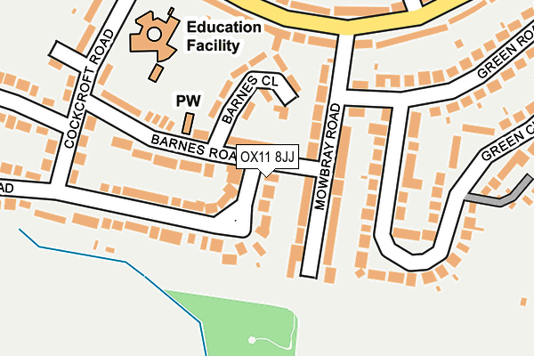 OX11 8JJ map - OS OpenMap – Local (Ordnance Survey) OX11 8JJ map - OS OpenMap – Local (Ordnance Survey)