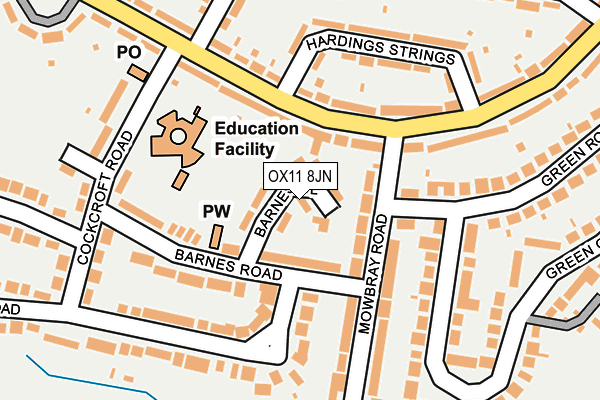 OX11 8JN map - OS OpenMap – Local (Ordnance Survey)
