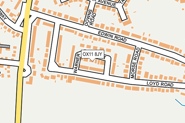 OX11 8JY map - OS OpenMap – Local (Ordnance Survey) OX11 8JY map - OS OpenMap – Local (Ordnance Survey)