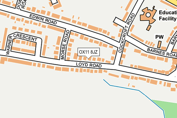 OX11 8JZ map - OS OpenMap – Local (Ordnance Survey) OX11 8JZ map - OS OpenMap – Local (Ordnance Survey)