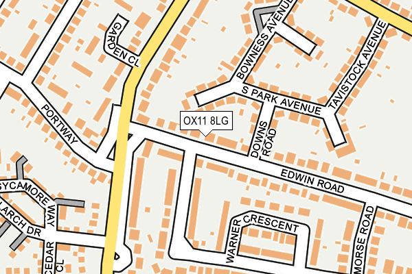 OX11 8LG map - OS OpenMap – Local (Ordnance Survey)