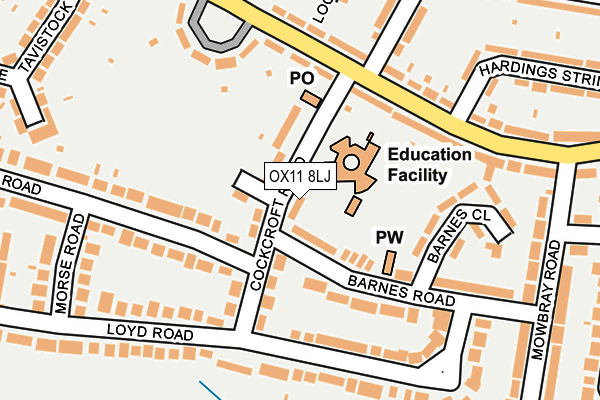 OX11 8LJ map - OS OpenMap – Local (Ordnance Survey) OX11 8LJ map - OS OpenMap – Local (Ordnance Survey)