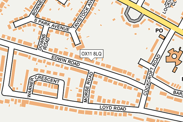 OX11 8LQ map - OS OpenMap – Local (Ordnance Survey) OX11 8LQ map - OS OpenMap – Local (Ordnance Survey)