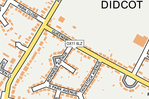 OX11 8LZ map - OS OpenMap – Local (Ordnance Survey) OX11 8LZ map - OS OpenMap – Local (Ordnance Survey)