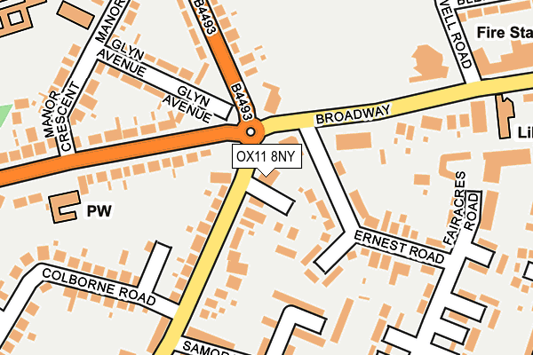 OX11 8NY map - OS OpenMap – Local (Ordnance Survey) OX11 8NY map - OS OpenMap – Local (Ordnance Survey)