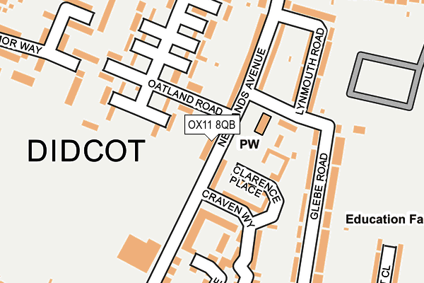 OX11 8QB map - OS OpenMap – Local (Ordnance Survey)
