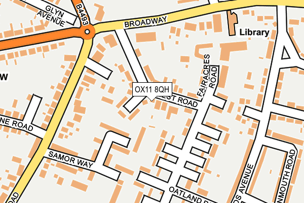 OX11 8QH map - OS OpenMap – Local (Ordnance Survey) OX11 8QH map - OS OpenMap – Local (Ordnance Survey)