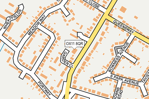OX11 8QR map - OS OpenMap – Local (Ordnance Survey) OX11 8QR map - OS OpenMap – Local (Ordnance Survey)