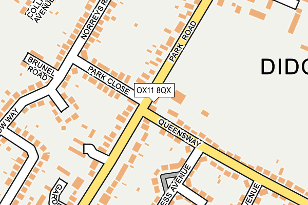 OX11 8QX map - OS OpenMap – Local (Ordnance Survey) OX11 8QX map - OS OpenMap – Local (Ordnance Survey)