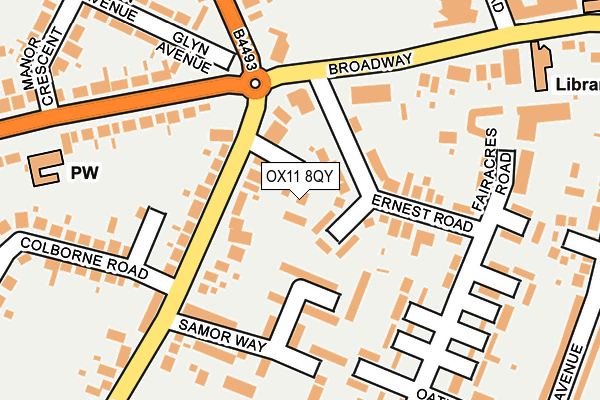 OX11 8QY map - OS OpenMap – Local (Ordnance Survey) OX11 8QY map - OS OpenMap – Local (Ordnance Survey)